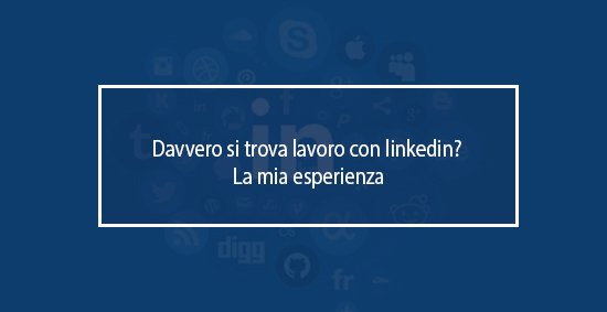 trovare lavoro con linkedin